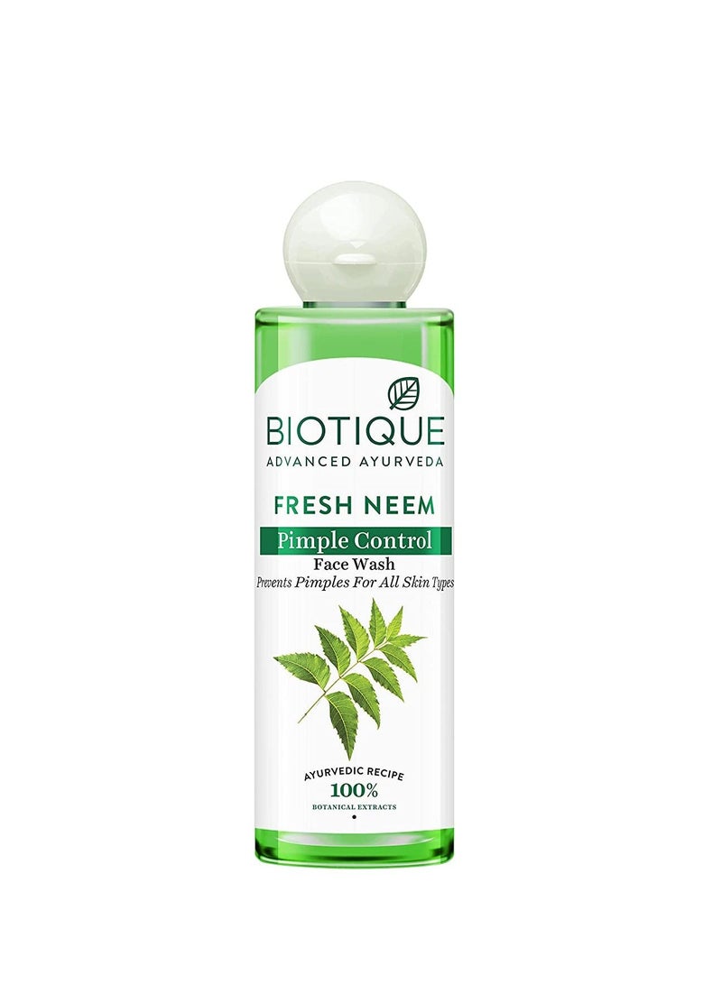 Biotique Biotique Fresh Neem Pimple Control Face Wash 200ml - Image 1