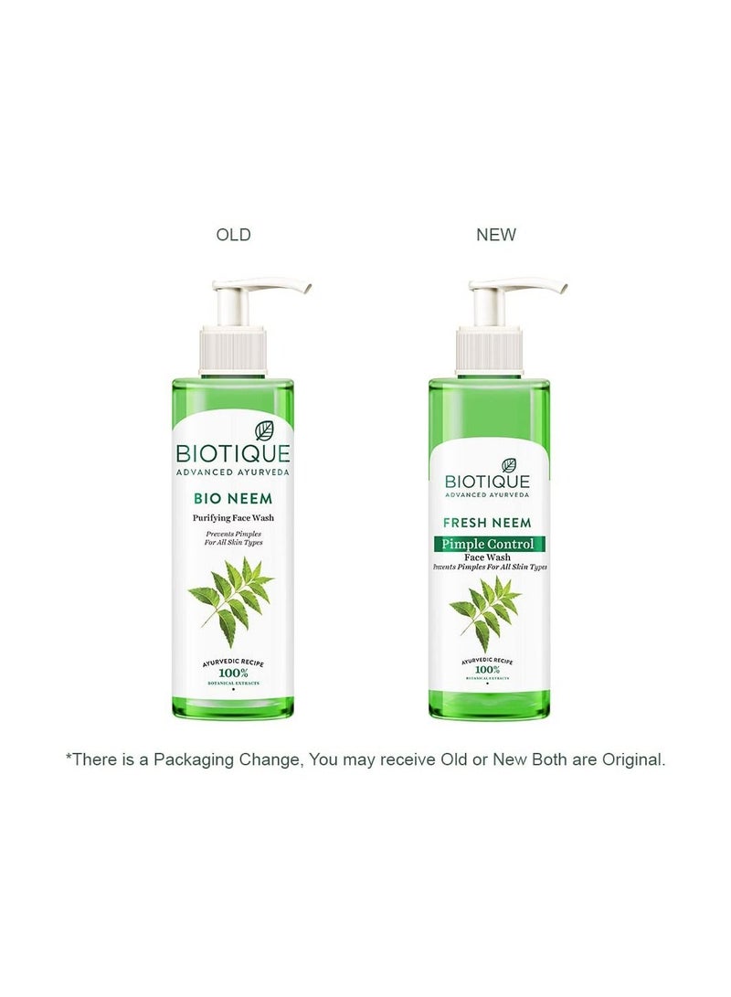 Biotique Biotique Fresh Neem Pimple Control Face Wash 200ml - Image 2