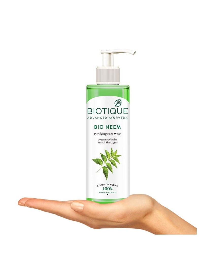 Biotique Biotique Fresh Neem Pimple Control Face Wash 200ml - Image 3
