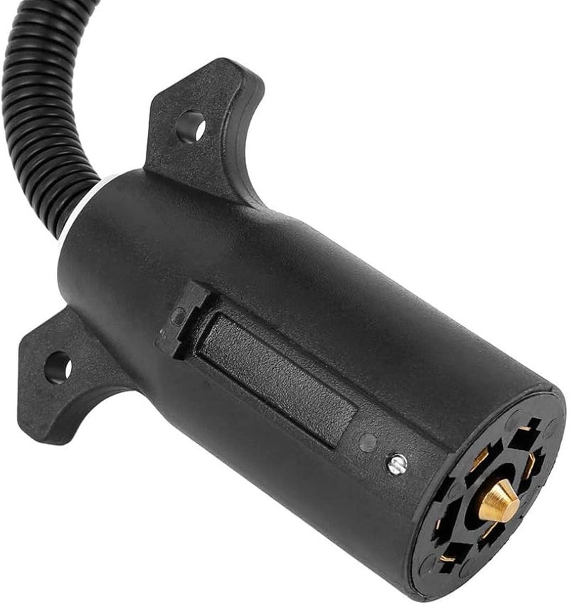 7 طريقة شفرة مستديرة إلى 4 دبوس شقة مقطورة RV ملتفة تسخير الأسلاك قابس محول موصل - Image 5