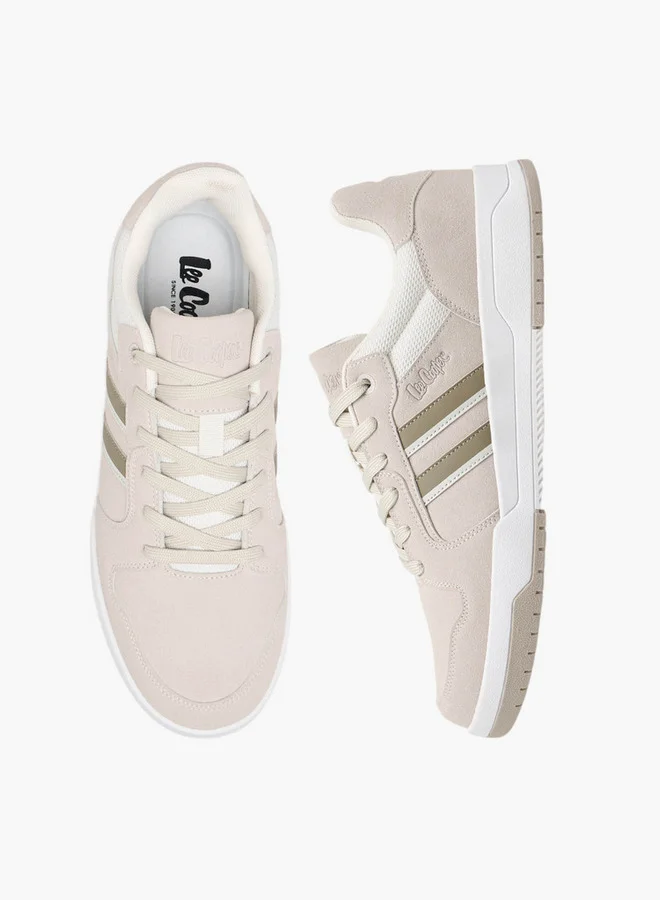 Lee Cooper Men's Panelled Sneakers with Lace-Up Closure