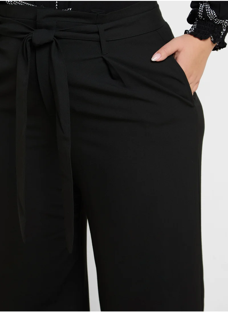 Only Carmakoma Curve Tie-Waist Culottes