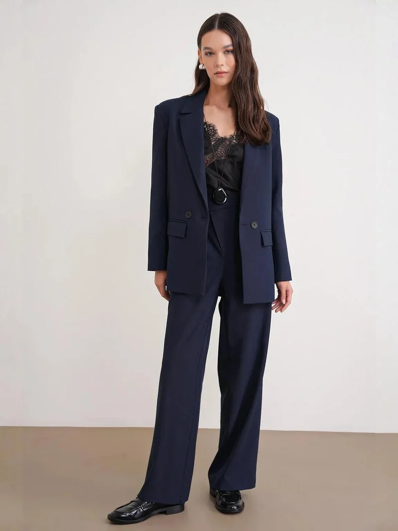 ميكسراي بليزر ميكسراي بأزرار وأكمام طويلة