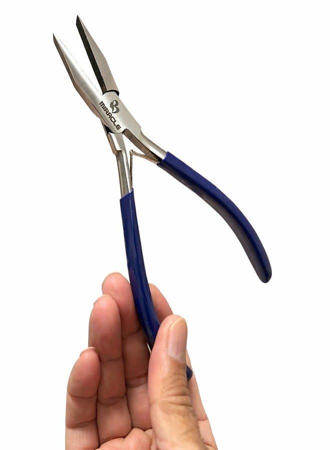 Miracle Hair Extension Pliers For I Tip & K – Flat Fusion Bond Tool Installing Micro Ring, Beads Removing Keratin Extensions Smooth Grip No-Slip Clamp Stylists 7" - Image 1