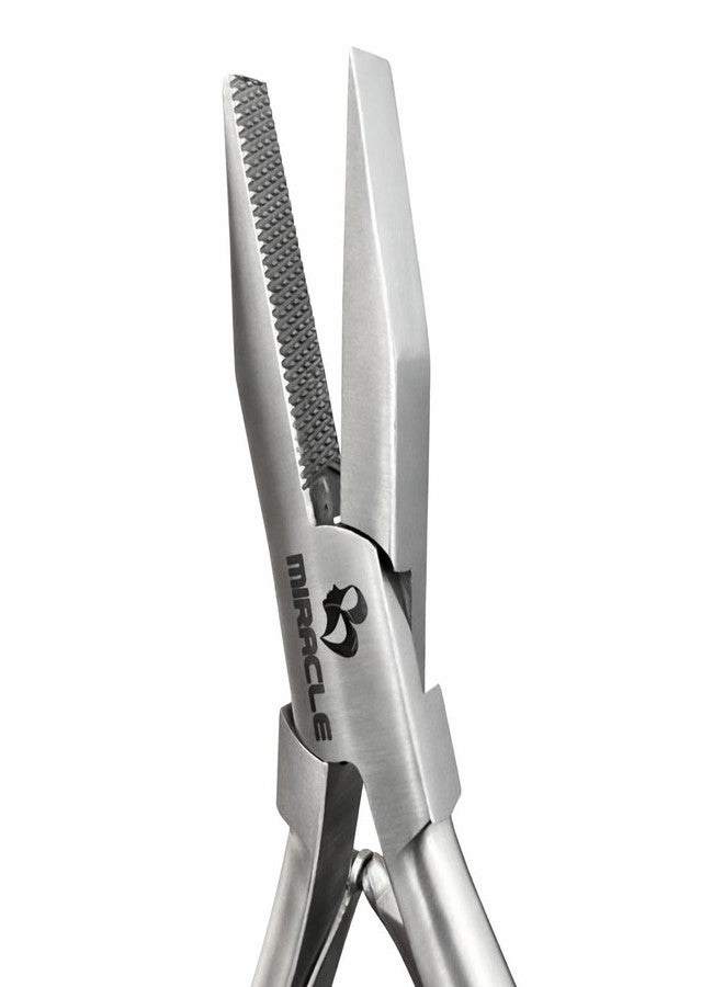 Miracle Hair Extension Pliers For I Tip & K – Flat Fusion Bond Tool Installing Micro Ring, Beads Removing Keratin Extensions Smooth Grip No-Slip Clamp Stylists 7" - Image 4