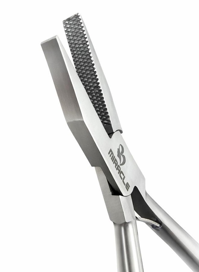Miracle Hair Extension Pliers For I Tip & K – Flat Fusion Bond Tool Installing Micro Ring, Beads Removing Keratin Extensions Smooth Grip No-Slip Clamp Stylists 7" - Image 2