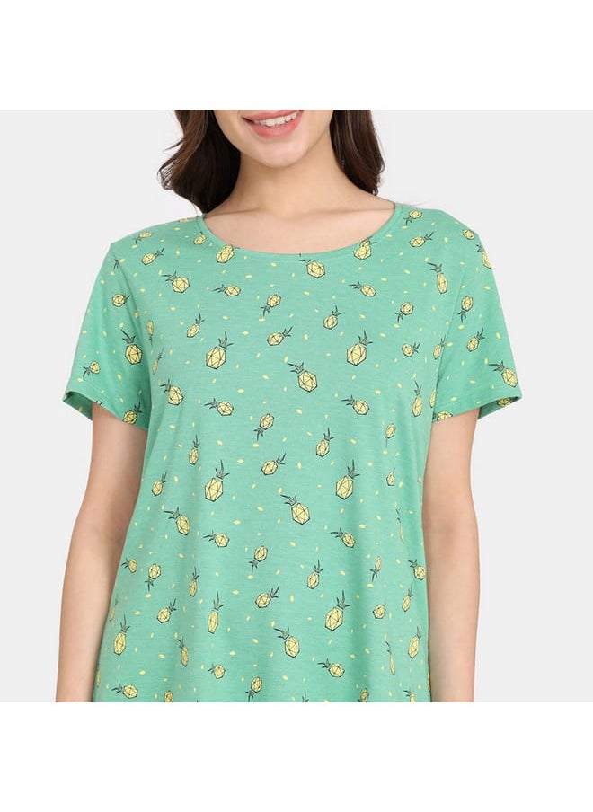 zivame Set of 2 - Zivame Printed T-shirt with Short Sleeves  - Image 3