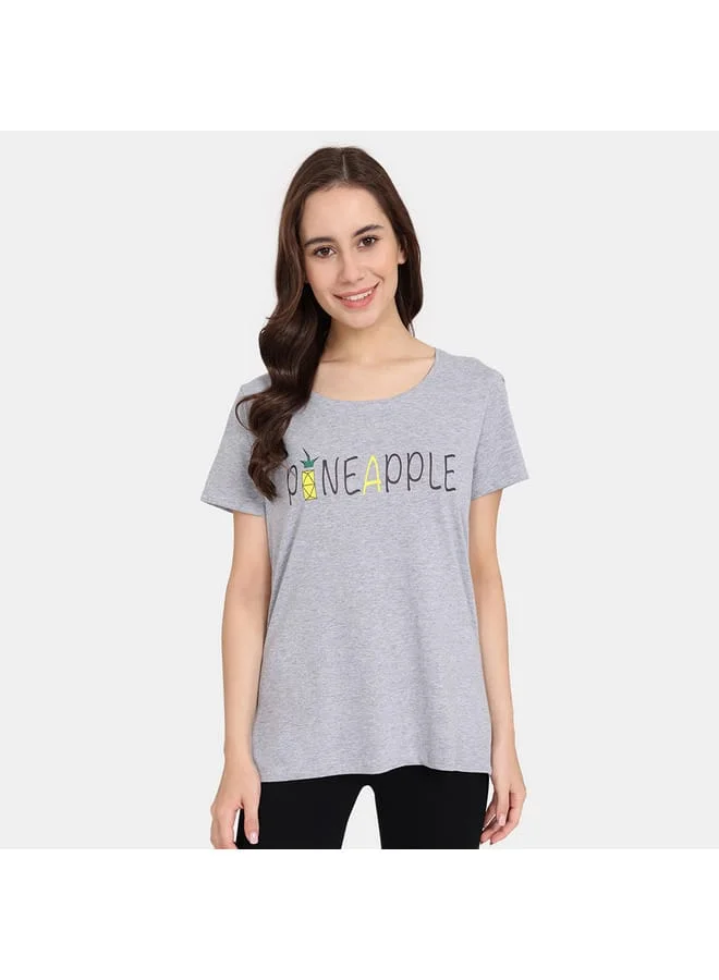zivame Set of 2 - Zivame Printed T-shirt with Short Sleeves