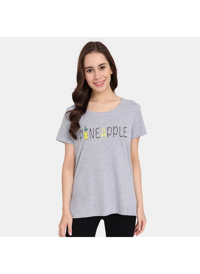 zivame Set of 2 - Zivame Printed T-shirt with Short Sleeves  - Image 4