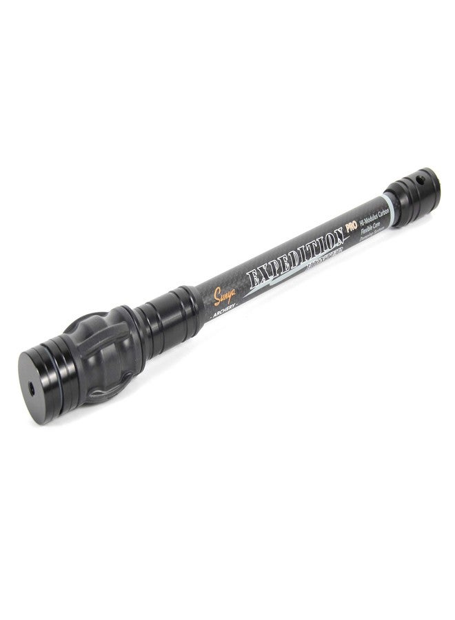 SUNYA Archery Bow Stabilizer for Compound Bow, Carbon Fiber Body Flexible Core with Damping System and Weights, Expedition Pro Series,Fit Bow Wrist Sling (Black Carbon, 10") - Image 1