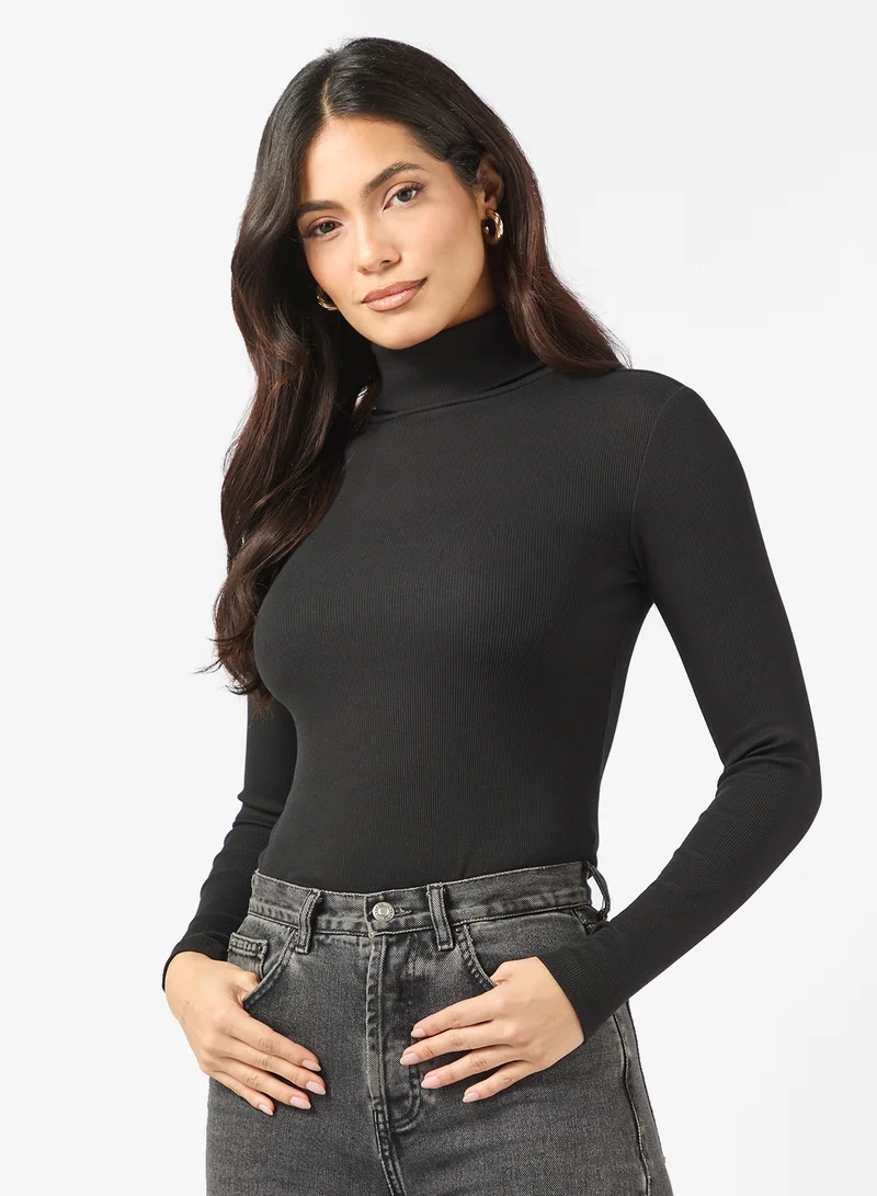 Casual Roll Neck T-Shirt