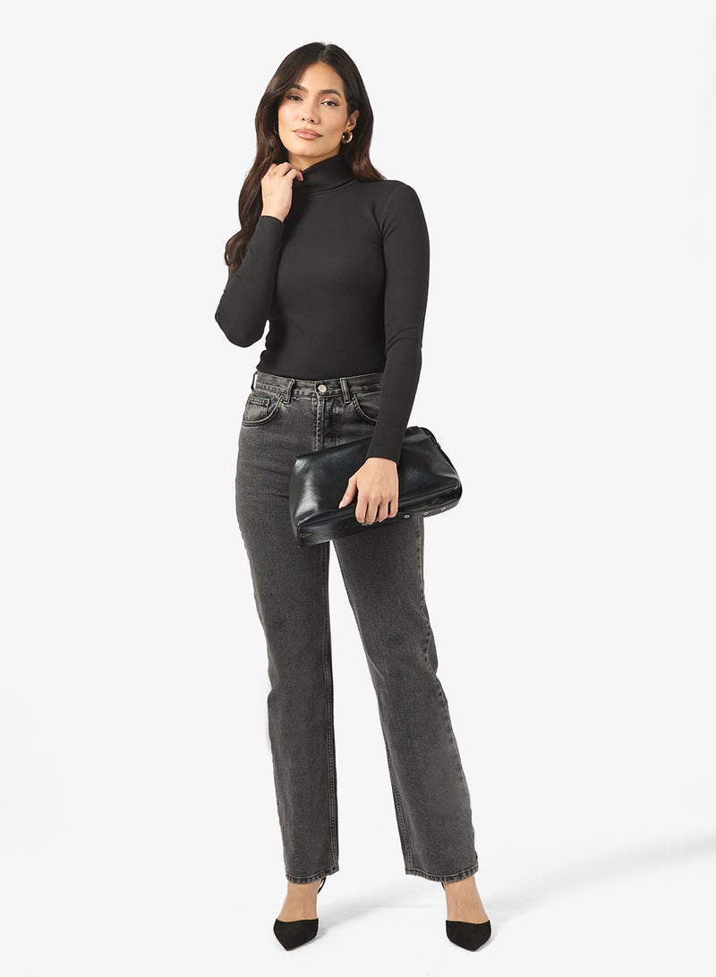 فيرو مودا تيشيرت بياقة ملفوفة كاجوال - Image 4