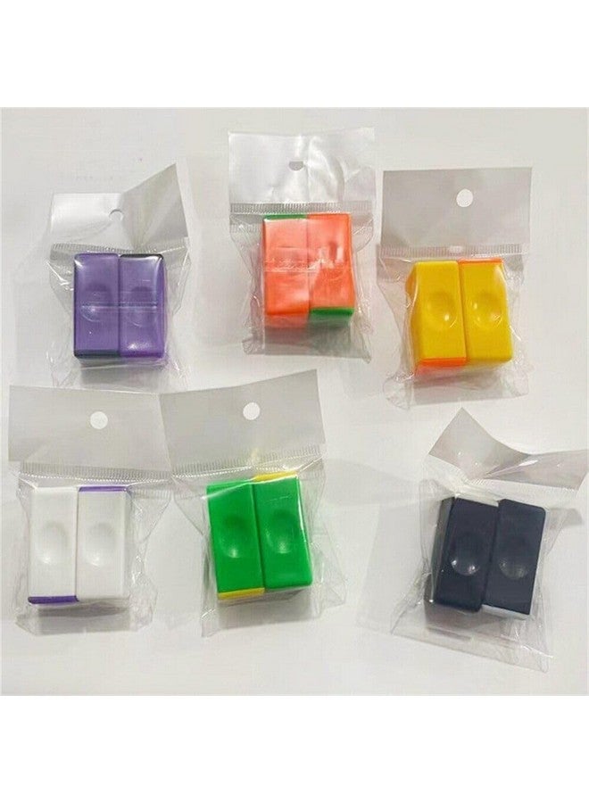 Fiddlys Fidget Brick Magnetic Stick Mini Finger (Purple/White Cap Multicolor - Image 2