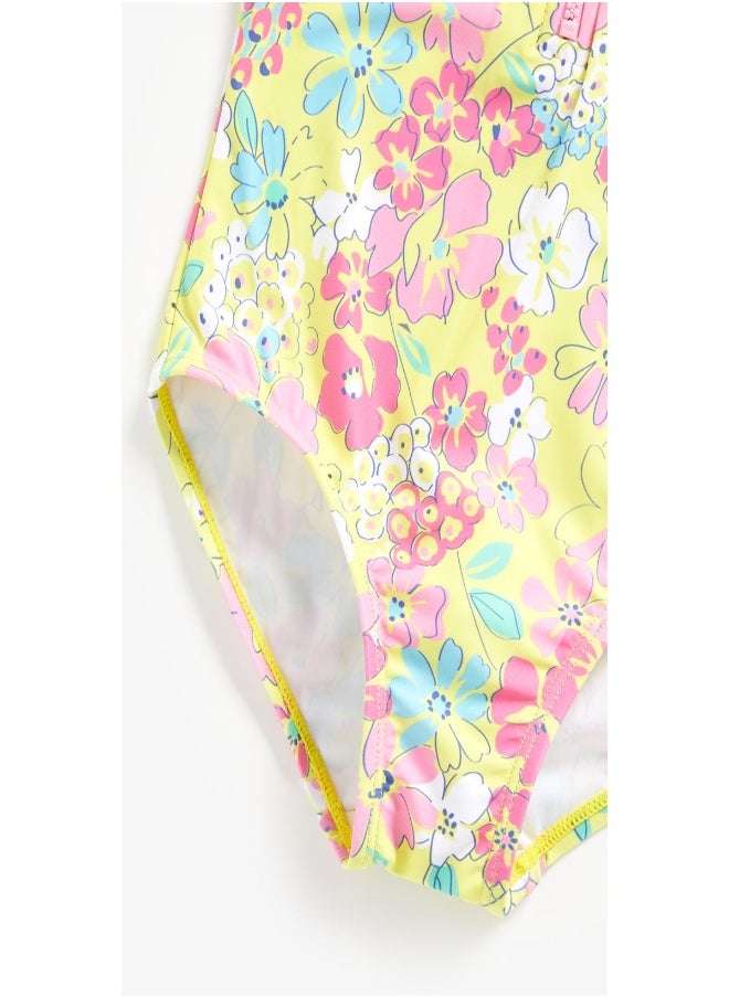 mothercare - Floral Rash Guard Swimsuit - Image 1
