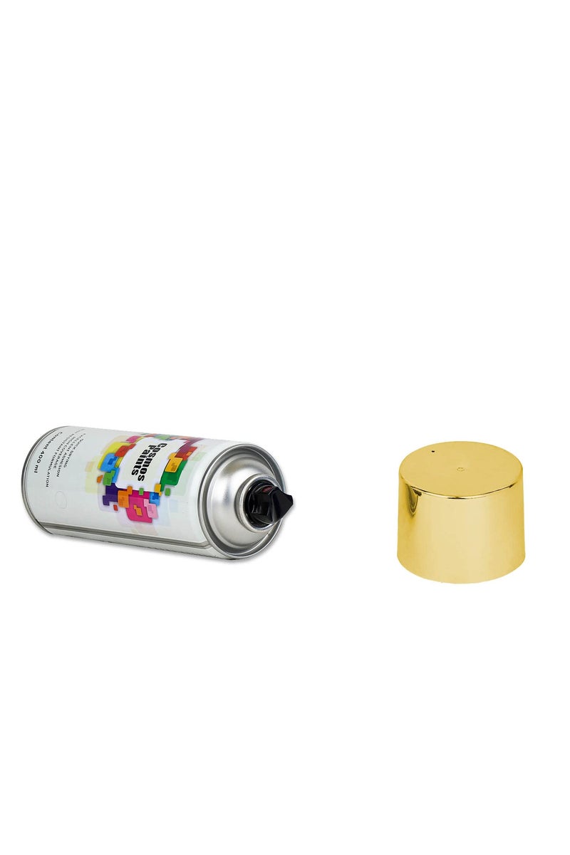 Cosmos Paints Chrome Effect 319 Bright Gold/Gold Chrome Spray Paint, Gloss Finish (400 Ml) | Quick Dry & No-Drip Wide Spray Cap System For Cars, Bikes & Metal, Wood, Plastic, Diy, Home Décor, Art & Craft - Image 3