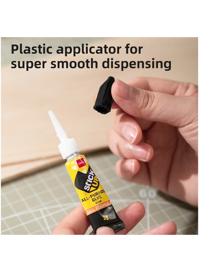 Deli غراء متعدد الاستخدامات 8 قطع 3 جرام لكل أنبوب - Image 3