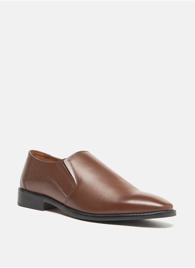 DUCHINI - Men's Solid Slip-On Loafers - Image 1