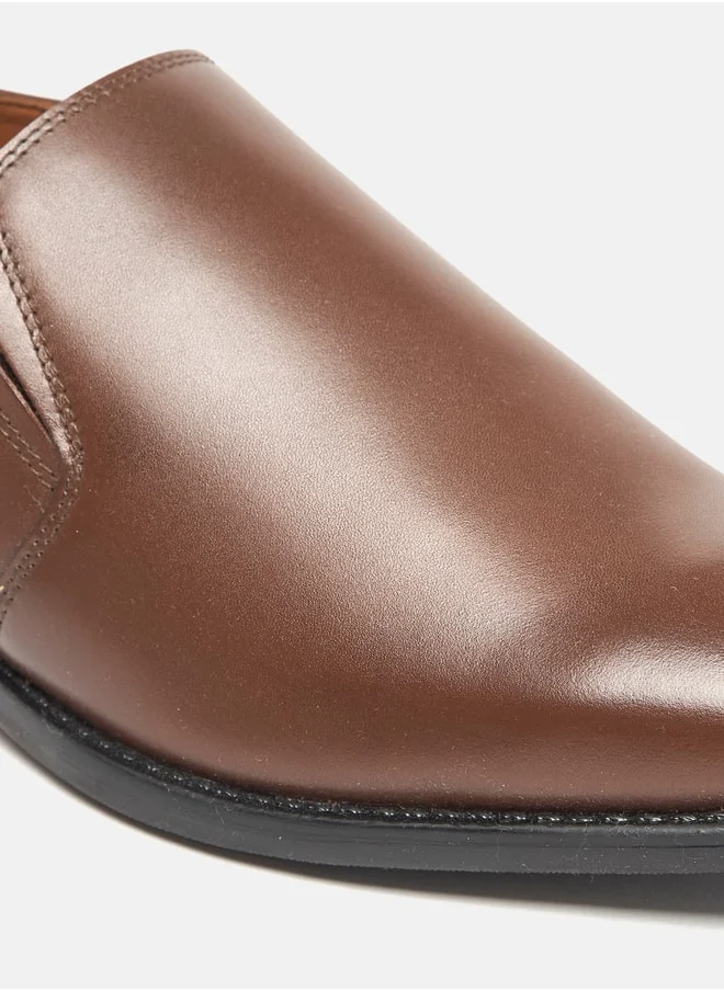 DUCHINI Men's Solid Slip-On Loafers