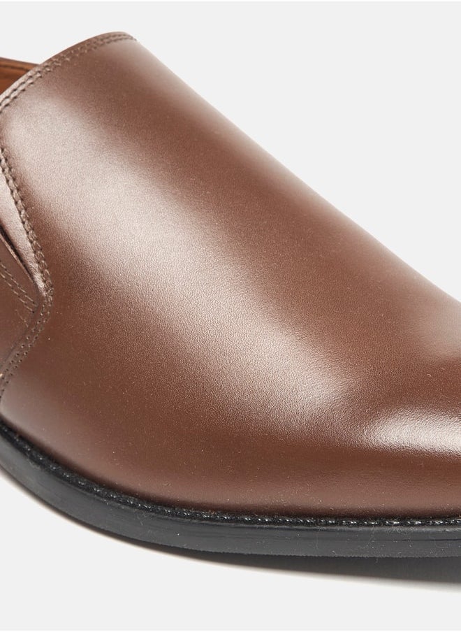 DUCHINI - Men's Solid Slip-On Loafers - Image 1