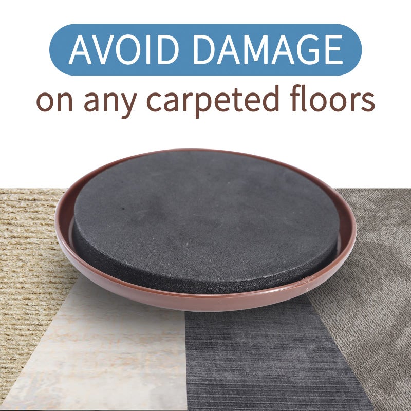 Kayzn Furniture Sliders For Carpet 8 Pack 3 1/2"" Reusable Furniture Moving Pads Heavy-Duty Furniture Movers Sliders - Reusable Sliders For Furniture Move Any Item Easy And Quickly! - Image 3