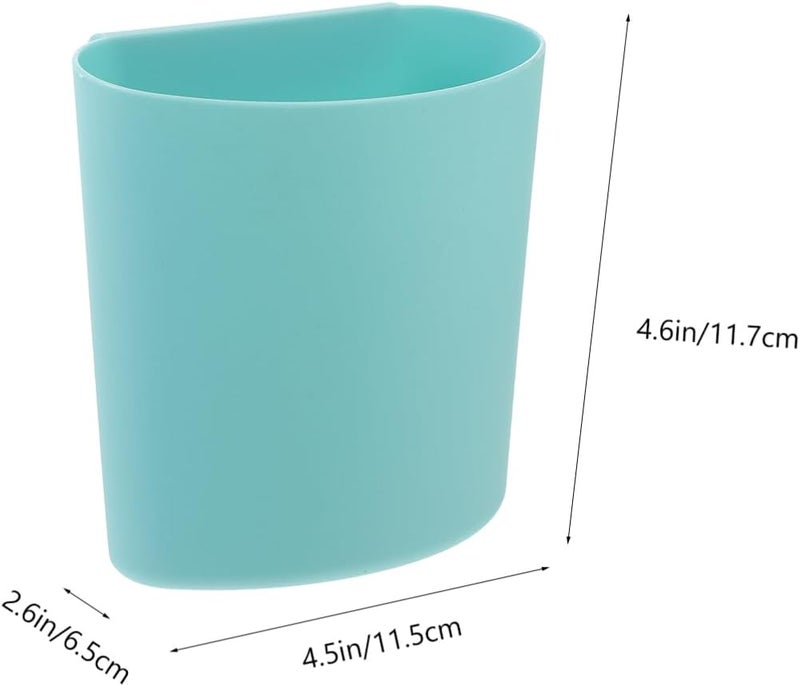 6pcs Space Saving Hanging Cup Holder for Rolling Carts Compact Baskets for Beauty Salons Kitchens and Organizing Sundries Easy Clean Design Blue and Pink - Image 2