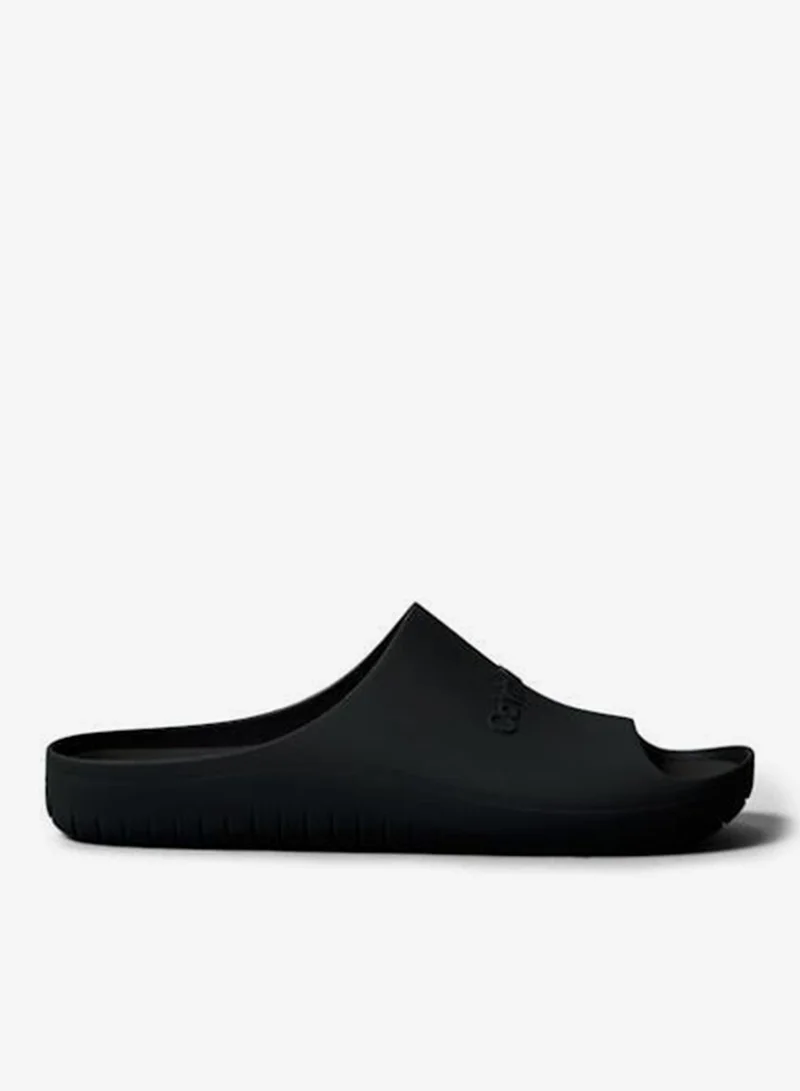 CALVIN KLEIN Triple Black Matte Jelly Logo Sliders for Men | Best Price UAE