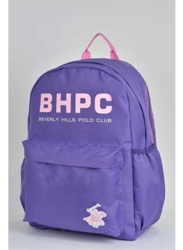 BEVERLY HILLS POLO CLUB Unisex Multi-Eye Daily Travel School Backpack Lilac 04154  - Image 3