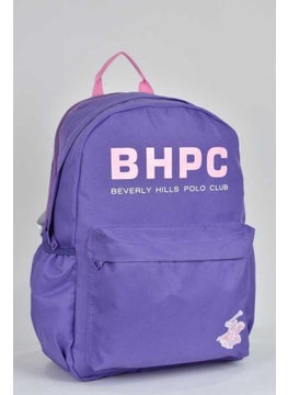 BEVERLY HILLS POLO CLUB Unisex Multi-Eye Daily Travel School Backpack Lilac 04154  - Image 2