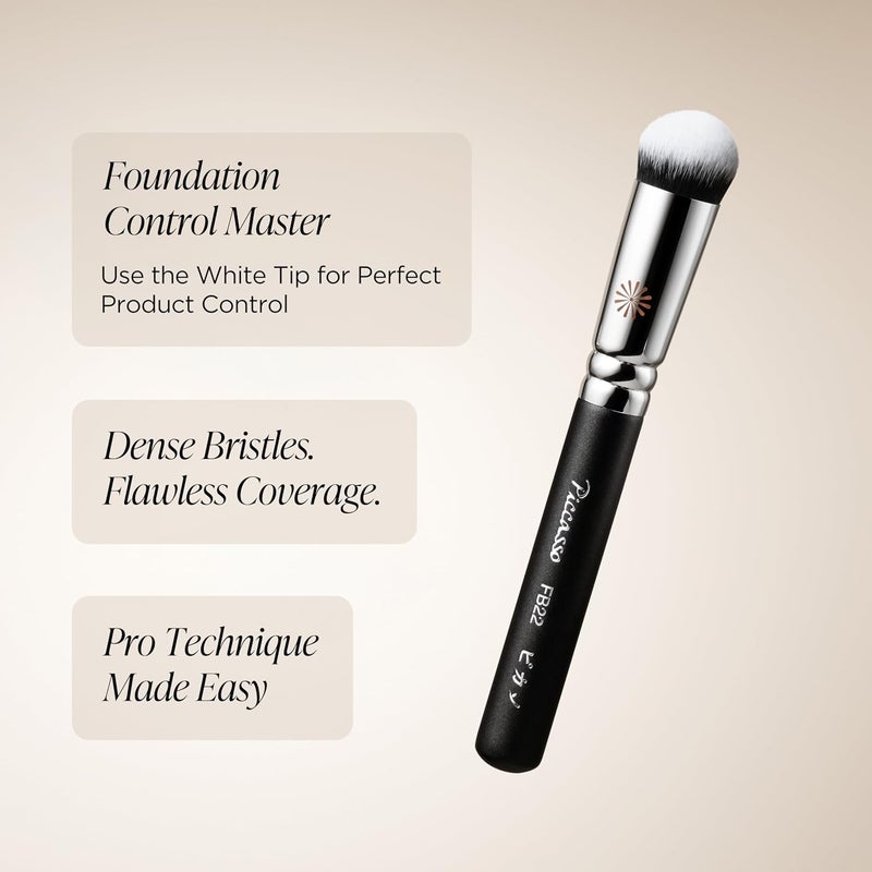 Piccasso Korean FB22 Foundation Spatula – Professional Stainless Steel Makeup Tool for Thin, Seamless Foundation & Cream Blending (Dome) - Image 5