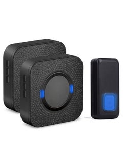 LUMIVE Lumive Anti-Theft Wireless Doorbell, Waterproof doorbell with 55 chimes and 300M range for Home, Office, Apartment, Hotel or Warehouse(1 Transmitter, 2 receivers)-Battery Included (Classic)  - Image 1