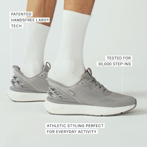 Kizik Athens 2 Slip On Shoes for Men: Comfortable All-Day for Walking, Gym, or Casual Wear, Wide Toe Box Available, Slip in & Stand Out, Hands Free - Alloy M8.5 - Image 4