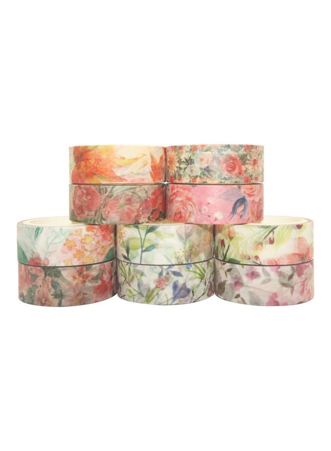 NIBEMINENT 40-Rolls Decorative Washi Masking Tape Set Multicolor - Image 3