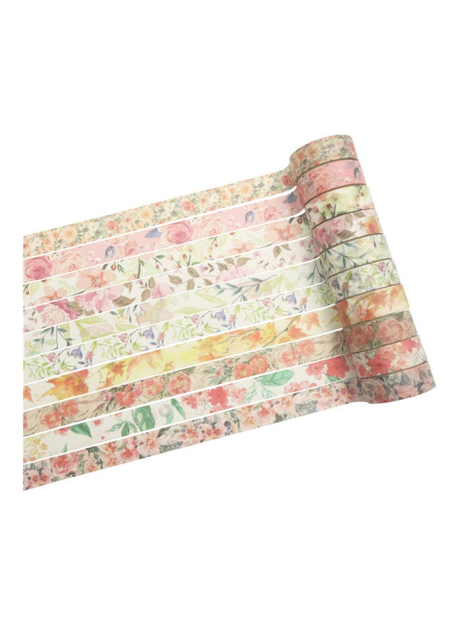 NIBEMINENT 40-Rolls Decorative Washi Masking Tape Set Multicolor - Image 4