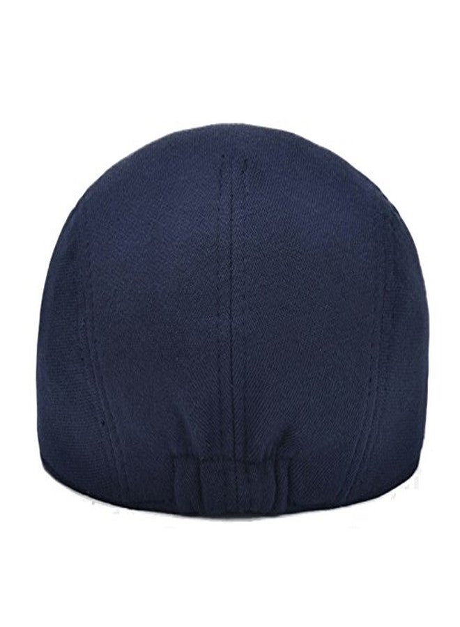 VOBOOM Men's Cotton Flat Ivy Gatsby Newsboy Driving Hat Cap (Style2-Navy) - Image 4