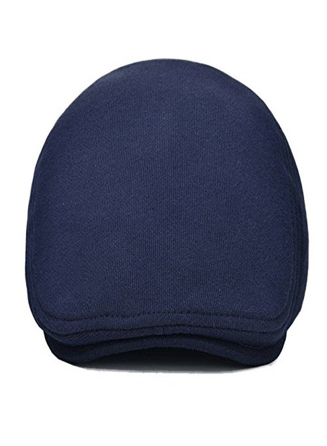 VOBOOM Men's Cotton Flat Ivy Gatsby Newsboy Driving Hat Cap (Style2-Navy) - Image 3