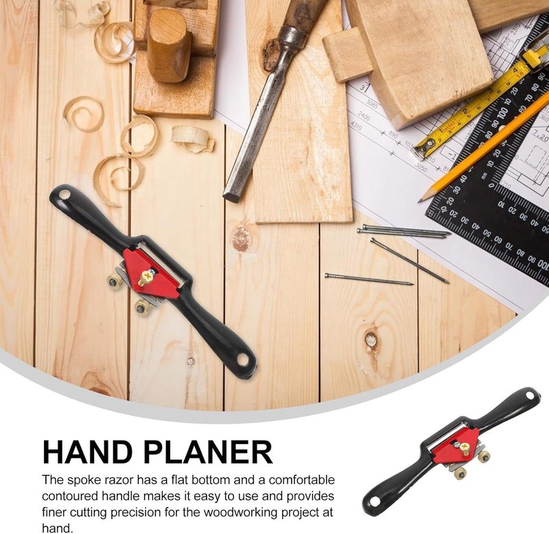 STAHAD Handheld Woodworking Planer and Manual Spoke Shave with Screw, 44mm Blade Width Wood Trimming Tool for Precise Hand Planing and Detailed Wood Craft Use - Image 4