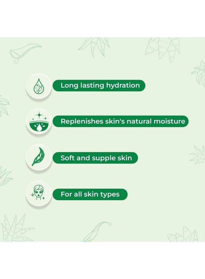 Yuthika Aloevera Nourish Body Lotion 40ml - Hydrating Moisturizer for Men & Women, Non-Irritant & Non-Sticky, 24H Hydration for Oily to Normal Skin (16 Pcs in Jar) - Image 5