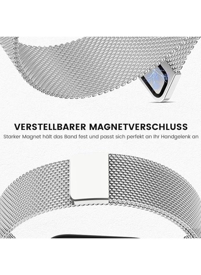 Metal Bracelet Compatible with Huawei Watch Fit 4 Pro/Fit 4/Fit 3 Women Men, Stainless Steel Metal Replacement Bracelet For Huawei Watch Fit 4 Pro/Fit 4/Fit 3 (Silver) - Image 4