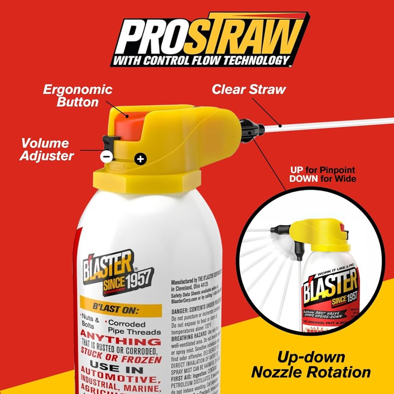 blaster B’Laster Penetrating Oil Spray – Rust Prevention Penetrating Fluid – Loosens Rusted Bolts, Protects Against Corrosion, Multi-Use Anti Rust Spray for Frozen Parts – 11oz (Case of 6) - Image 3
