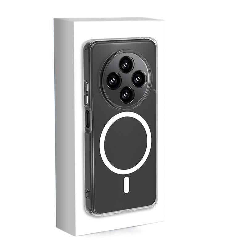 غطاء MagSafe بTPU لـ Redmi Note 13 Pro مع حماية من السقوط ومقاوم لبصمات الأصابع مع مقاوم للصدمات مع مغناطيسي مع مقاوم للخدش باللون شفاف من مادة TPU باللون الأحمر - Image 3