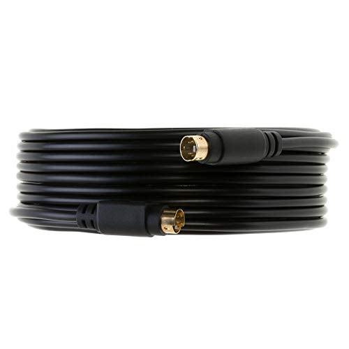 WireZee S-Video Cable 4 Pin Male 75 Ohm Patch Cord 6ft 12ft 25ft 50ft for DVD HDTV (12FT) - Image 3