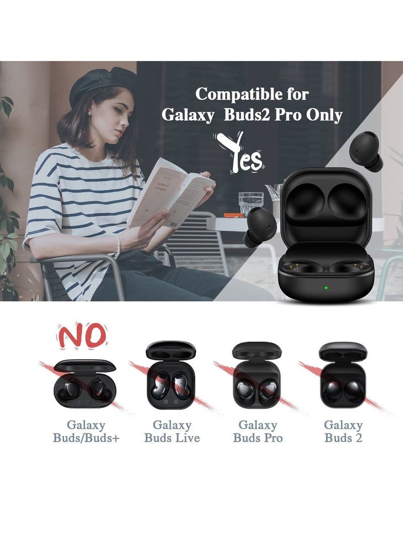 Generic - Charging Case for Galaxy Buds2 Pro Only, Replacement Charger Case Support Bluetooth Pairing, Wireless Wired Charging SM R510, NOT Included Earbuds - Image 1