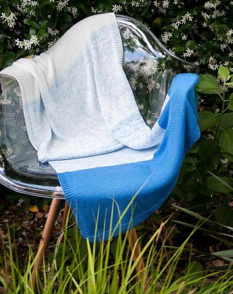 Revolution Fibers Baby Bloom Gradient Blanket Kit | 4 Balls Gradient Yarn, 50% Cotton & Viscose | Pattern Included | Revolution Fibers (Spring Leaf Green) - Image 2