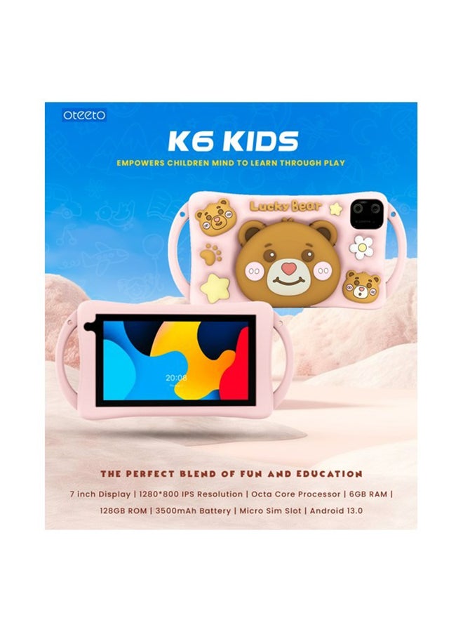 Oteeto K6 Kids Single  SIM Black 6GB 128GB 5G - International Version With Pink Cover - Image 2