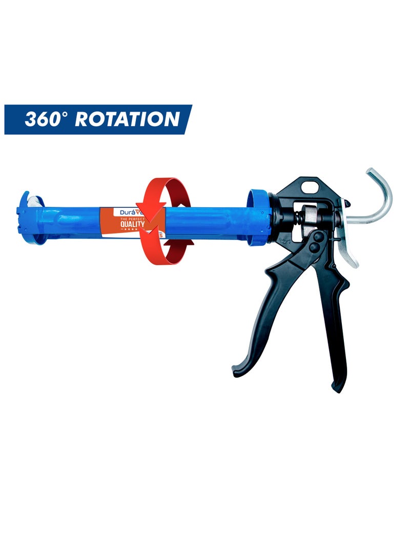 درافل مسدس سيليكون احترافي عالي التحمل من Duravel، وإطار دوار بقضيب أملس، ومسدسات خراطيش مانعات التسرب من السيليكون، وموزعات المواد اللاصقة - Image 5