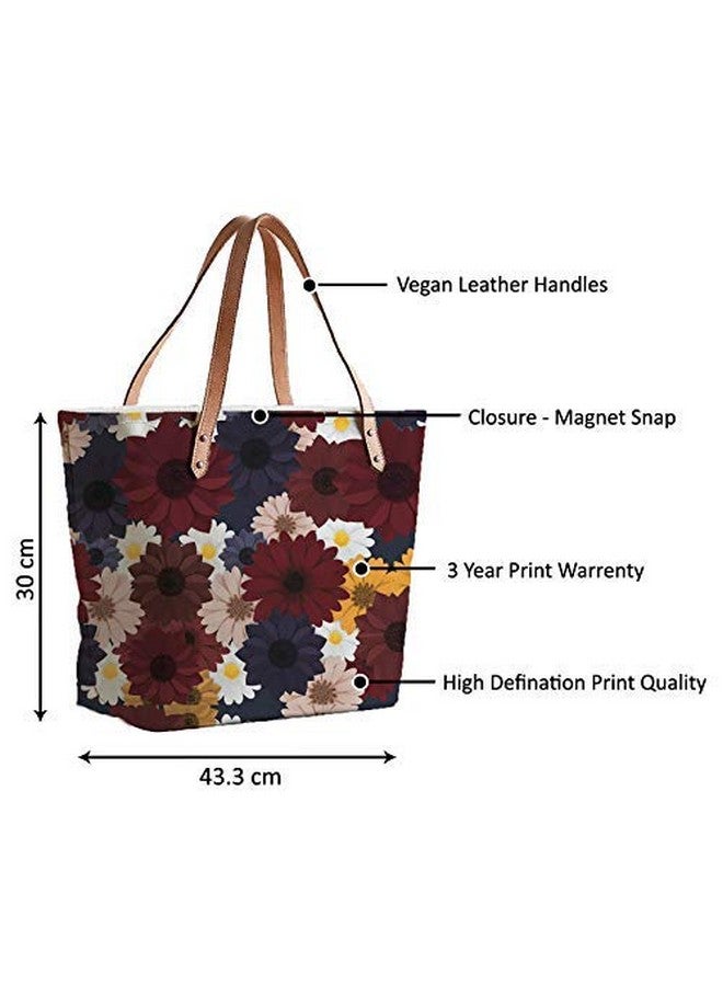 the purple tree The Purple Tree Canvas Tote Bag for Women (1 Bag) Women Fatty Tote Bag, Handbag, Women Handbag, Women Bag, Handbag for Women FT12  - Image 3