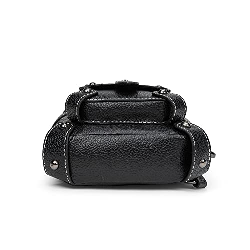 SUMGOGO Womens Sling Bag Crossbody Fanny Pack Purse Leather Casual Fashion Travel Daypack Sport Chest Satchel for Women (C-Skull) - Image 3