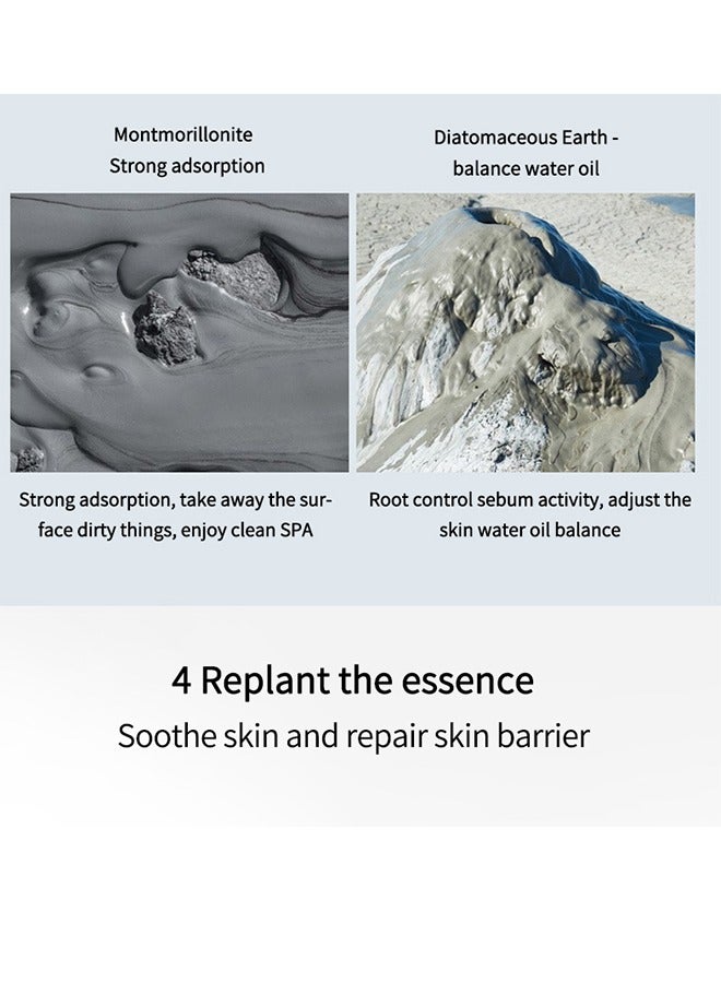 CalfLove Bi-Color Mud Mask Facial Mask Skin Care Clarifying Pore Cleansing Natural Facial for Deep Cleansing, Detoxification and Hydration - Organic Ingredients for Radiant Skin - Spa Quality Beauty Treatments - Image 2