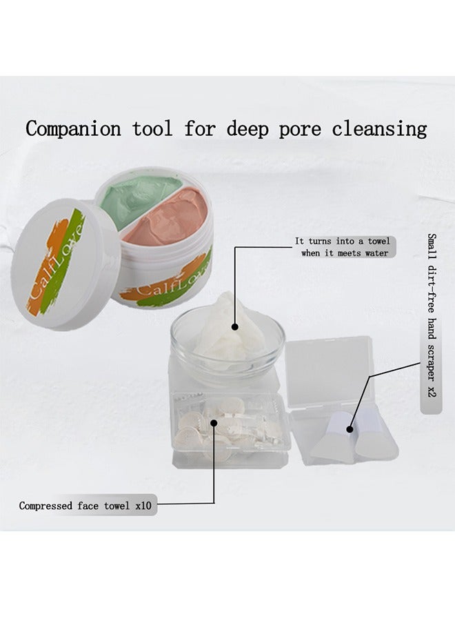 CalfLove Bi-Color Mud Mask Facial Mask Skin Care Clarifying Pore Cleansing Natural Facial for Deep Cleansing, Detoxification and Hydration - Organic Ingredients for Radiant Skin - Spa Quality Beauty Treatments - Image 5