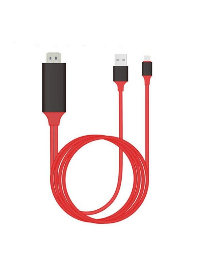 نيوترل مناسب لـ Apple Lightning إلى HDMI، كابل شاشة عالية الدقة، خط هاتف محمول إلى شاشة التلفزيون بدقة 1080p - Image 1